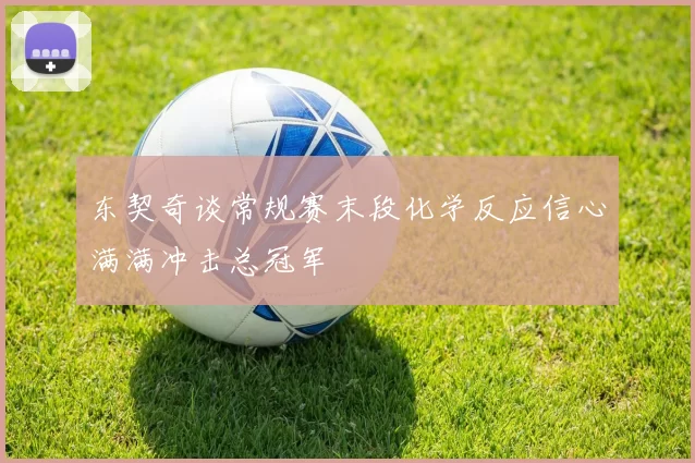 东契奇谈常规赛末段化学反应信心满满冲击总冠军